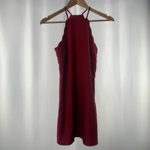 Lulus Endlessly Endearing Dress in Wine Red Size‎ Extra Small thumbnail 4