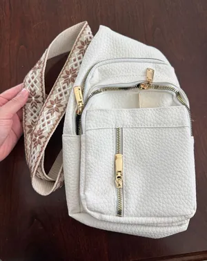 Crossbody Purse White thumbnail 1