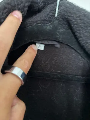 Amazon Black Teddy Sherpa Jacket with Quilted Pocket Accents thumbnail 2