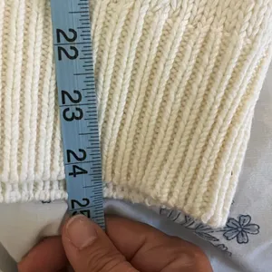 LOFT Sweater Large White Pointelle Bobble‎ Knit Women's Long Sleeve NWT Feminine thumbnail 6