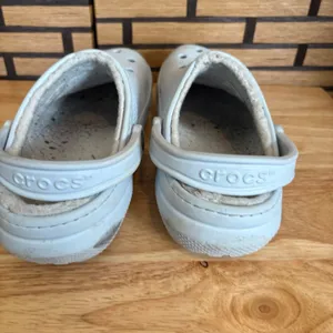 Crocs Light Blue Fur Lined Clogs W9/M7‎ thumbnail 6