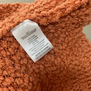 Listicle Orange Textured‎ Knit Casual Slouchy Comfy Cozy Long Duster Cardigan L thumbnail 3