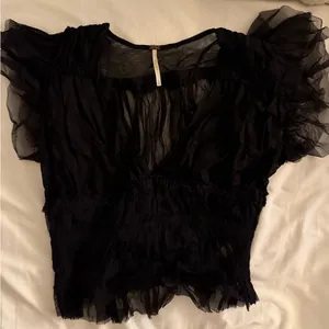 Free people mesh top thumbnail 1