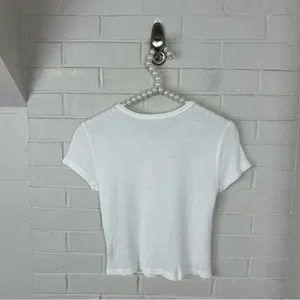 Aerie White Waffle Knit Baby Tee Size XS thumbnail 9