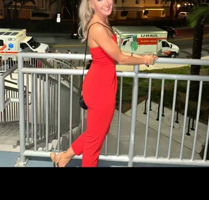 Express Jumpsuit Red Strapless thumbnail 7