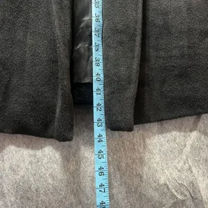 Vintage Rothmoor Coat Black Wool‎ 40s 50s Mid Century Union Made A Line Overcoat thumbnail 3