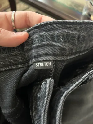 American Eagle Dark Wash Mom Jeans thumbnail 1