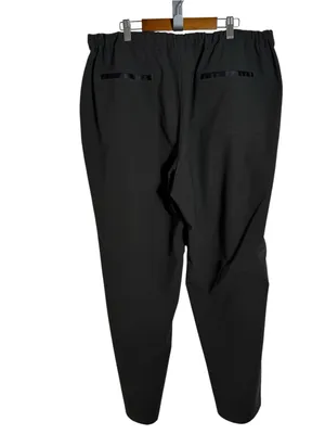 Lafayette 148 Pull On Straight Leg Pants Brown XL Stretch Waist Pockets thumbnail 3