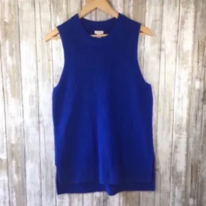 NWT J. Crew Blue Sweater Vest Medium  thumbnail 3