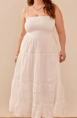 NEW Arula White Floral Maxi Dress Plus Size 0X Available NWT thumbnail 1