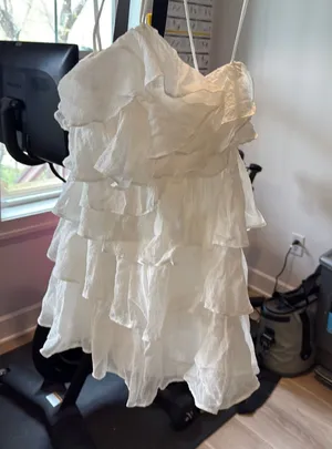 Mustard Seed White Halter Neck Dress thumbnail 1