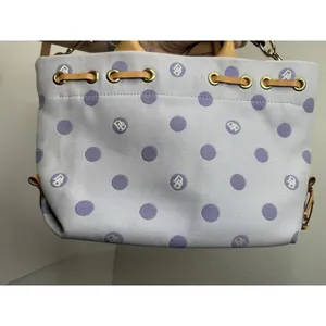 Dooney & Bourke Purple Small Tulip Tassel Polka‎ Dot Purse Handbag Chic Cute Y2K thumbnail 13