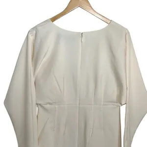 Gabrielle Union Womens V-Neck Long Sleeve Shift Dress Off‎ White Size Medium NWT thumbnail 4