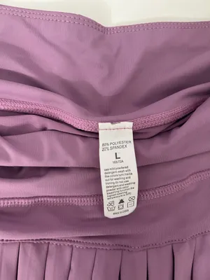 Purple pleated tennis skirt thumbnail 3