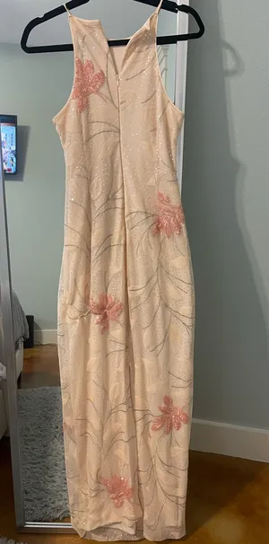 Light pink long dress thumbnail 3