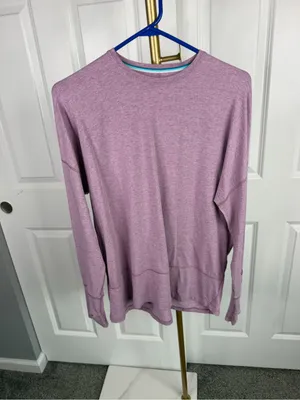 Coolibar UPF 50+ Purple Long Sleeve Sun Protection Top Size L thumbnail 2