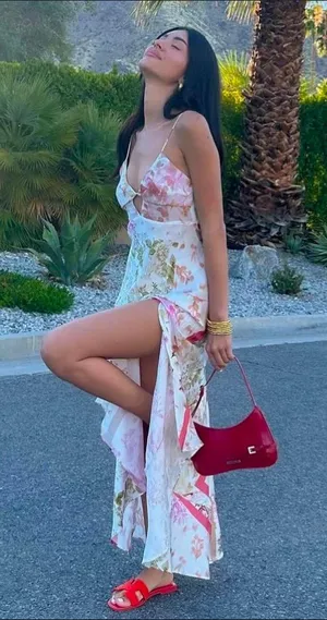 ZARA dress midi floral boho summer casual split satin wedding thumbnail 2