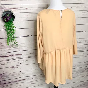 BKE Long Sleeve Beaded Trim High Low Tunic Top blouse Size Medium thumbnail 10