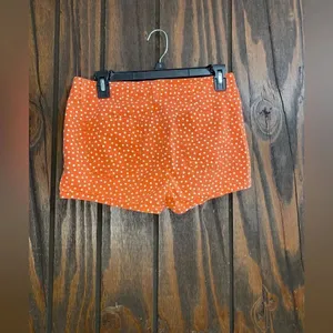 Splendid Polka Dot Shorts Size 4 Orange 98% Cotton Made in USA thumbnail 10