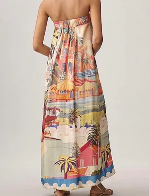 Corey Lynn Anthropologie Calter Dress Maxi thumbnail 2