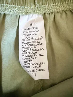 Maid of Honor Satin Pajama Set Sage Green Size Small thumbnail 6