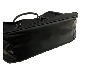 Crabtree & Evelyn large black tote bag purse snap closure 12" x 14" x 5" NWT thumbnail 3