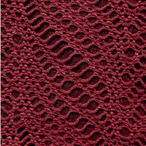 BERLOOK Burgundy Crochet Halter Triangle TOP AND Burgundy Crochet Tie Bottom 52 thumbnail 11
