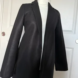 ZARA Black Long Coat thumbnail 3
