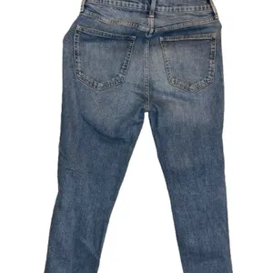 GAP Blue Distressed Straight Leg Jeans thumbnail 6