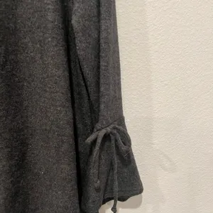 Gray Women's Top with Bell Sleeves Size M by Rialin thumbnail 3