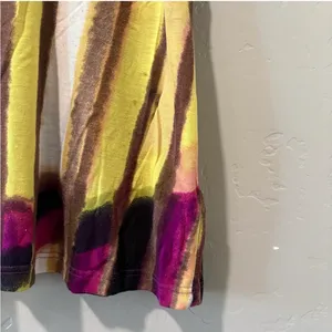 Kenneth Cole Yellow/Purple/White/Brown Multi Color Tank Top thumbnail 4