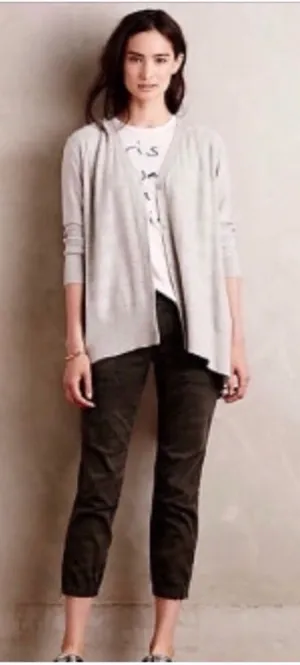 Anthropologie grey cardigan M thumbnail 1