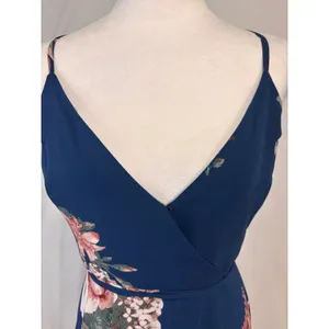 Lulus Elegantly Inclined Maxi Dress Womens S Navy Chiffon Wedding‎ Formal Prom thumbnail 8