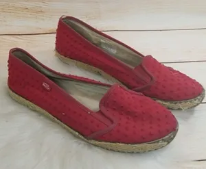 Vans KVD JUTE slip on flat shoes loafers sz 10 thumbnail 1
