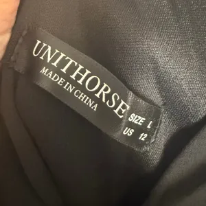 Unithorse Black Chiffon Flutter Sleeve Sequin Waist Slit Evening Formal Dress 12 thumbnail 10
