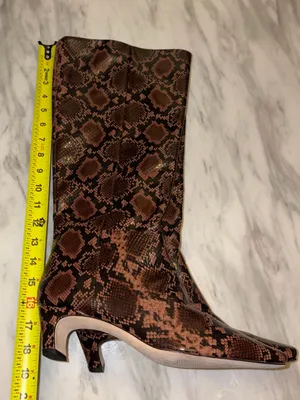 Antonio Melani Snakeskin Print Kitten Heel Boots 8M⁠ thumbnail 2