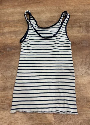 Brandy Melville navy striped tank thumbnail 1