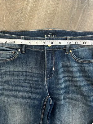 White House Black Market The Boot Jeans Size 0 Dark Wash Stretch Bootcut thumbnail 8