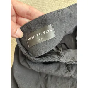 White Fox Side Tie Cotton‎ Blend Black Miniskirt XS thumbnail 4
