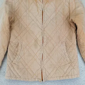 Vintage Forecast Sport Womens Quilted Corduroy Jacket Full Zip Beige Large 44‎ thumbnail 4