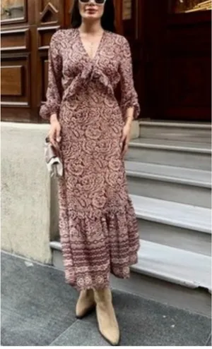 New Zara lightweight ruffled dress size XS thumbnail 2