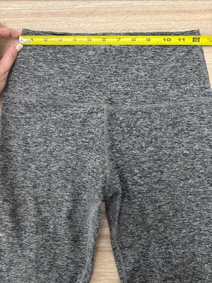 Beyond Yoga Spacedye 7/8 Legging Women Size Medium Grey Black Heather thumbnail 6