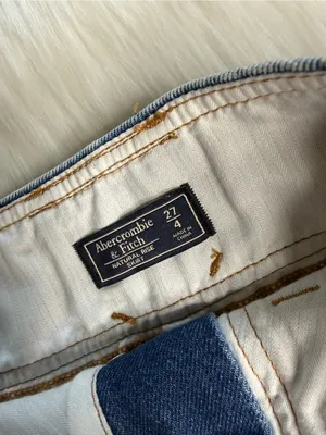 Abercrombie Acid Wash 90’s Style Denim Mini Skirt thumbnail 3