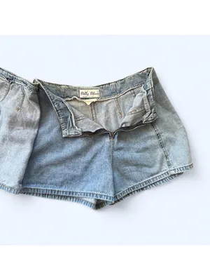 Vintage Y2K Billy Blues denim skort low rise mini USA made size 5 💙 thumbnail 4