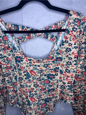 Free People Melanie Long Sleeve Top Medium thumbnail 5