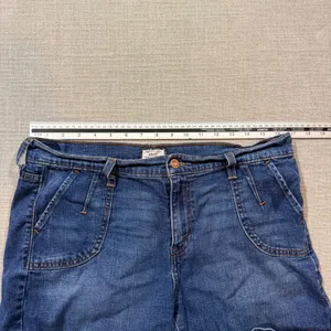 Levi's 515 Denim Shorts Size‎ 12 Blue Jean Mid Rise Stretch Summer Casual Boho thumbnail 3