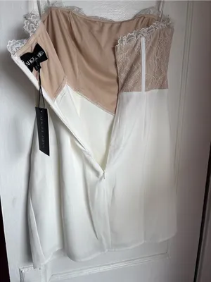 Angel Biba White Lace Corset Mini Dress NWT Size US Small (AU 8) thumbnail 10