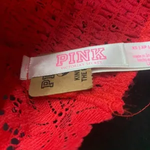 Victoria's‎ Secret PINK Red Lace Crisscross Strap Bralette Bralette XS/XP thumbnail 3