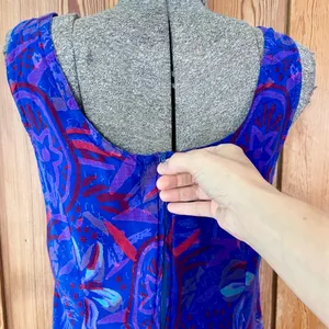 Vintage Rainbow Jo Tropical Vibrant Floral Hawaiian Resort Dress Sz Medium💛 thumbnail 8