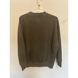 Aerie Down To Earth Oversized Crew Sweatshirt Olive Green Size XXS Comfort Cute thumbnail 3